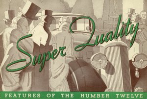 Folleto de Ventas de Humber Twelve de 1934 de Unbekannt