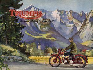 Folleto de Triumph 5T speed twin, 1948 de Unbekannt