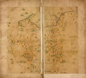 1er Mapa de Shaanxi de Unbekannt