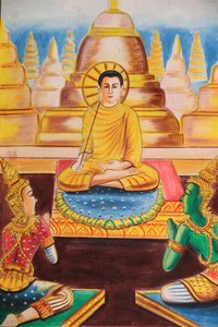 Historia de la vida de Buda Shakyamuni, Vang Vieng, Laos de Unbekannt