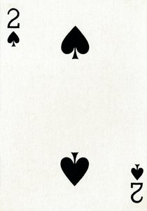 2 de espadas de una baraja de cartas de Goodall & Son Ltd., c. 1940 de Unbekannt