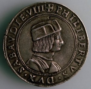 4-Testoon. Ducado de Saboya, Italia, Anverso: Filiberto II, Duque de Saboya, 1497-1504 de Unbekannt