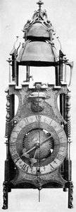 Uno de los primeros relojes por peso, obra alemana de finales del siglo XV de Unbekannt