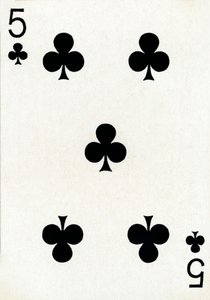 5 de tréboles de una baraja de cartas de Goodall & Son Ltd., c1940 de Unbekannt