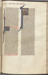 Fol. 463r, Hechos, inicial historiada P, la Ascensión