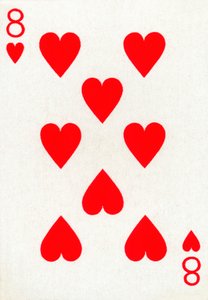 8 de corazones de una baraja de cartas de Goodall & Son Ltd., c1940 de Unbekannt