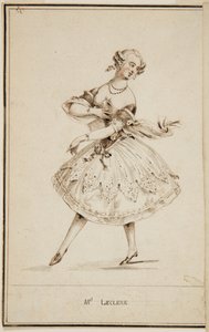 Una bailarina de ballet, Mademoiselle Leclerc de Unbekannt