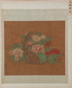 Una canasta de flores, dinastía Ming, siglo XVI de Unbekannt