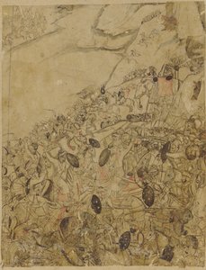 Una Batalla en la Orilla de un Río de Unbekannt