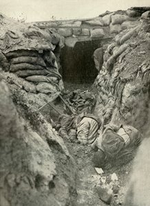 Una trinchera alemana capturada, 1919