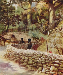 Casa de un jefe, Nuevas Hébridas, 1923 de Unbekannt