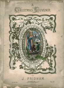 Un recuerdo de Navidad, portada de la partitura, c1860s de Unbekannt