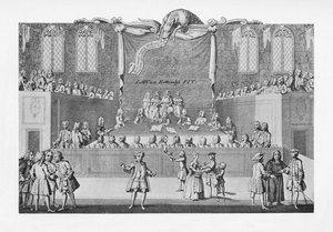 Un tribunal de justicia alrededor de 1733