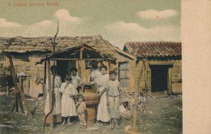 Una familia campesina cubana, 1908 de Unbekannt