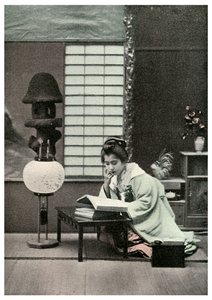 Una estudiante justa, Japón, 1904 de Unbekannt