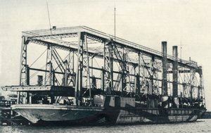 Un ferrocarril flotante, 1922 de Unbekannt
