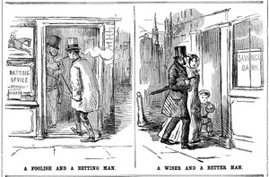Un hombre tonto y un hombre apostador y un hombre sabio y un hombre mejor, 1852