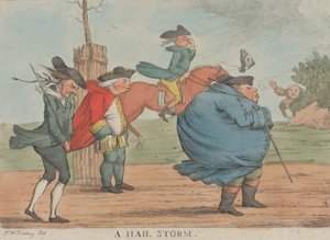 Una tormenta de granizo, 1800-1820 de Unbekannt