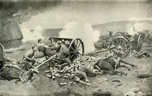 Una hazaña heroica de la Real Artillería a Caballo cerca de Compiègne, 1919 de Unbekannt