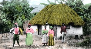 Una aldea jamaicana, c1900s de Unbekannt