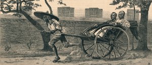 Un Jinriksha, o carro de mano chino, c1883