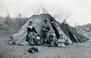 Campamento lapón, 1912 de Unbekannt