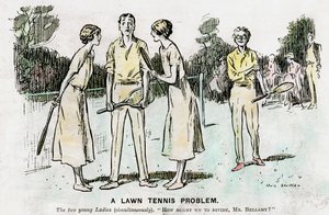Un problema de tenis en césped, 1923 de Unbekannt