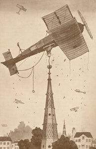 Un Loop-the-Looper en profunda reflexión rascándose la cabeza por un problema difícil, 1927 de Unbekannt