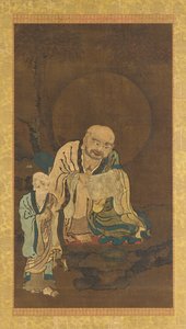 Un Luohan y un asistente, dinastía Ming, 1368-1644 de Unbekannt