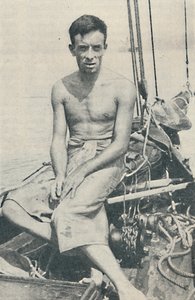 Un Ulises moderno. Gerbault fotografiado en Suva, en las Islas Fiyi de Unbekannt