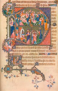 Una página del Salterio-Horas de Egerton Bohun de Unbekannt