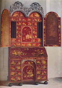 Un gabinete de laca roja, c. 1685, 1936 de Unbekannt