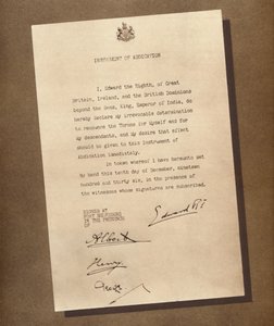 Un reinado terminado, 1936