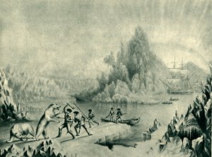 Una partida de rescate en busca de Sir John Franklin, siglo XIX, 1946 de Unbekannt