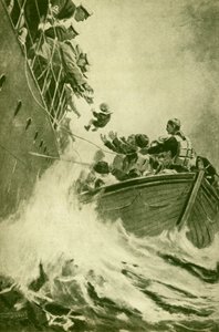 Un rescate en el mar, c1930 de Unbekannt
