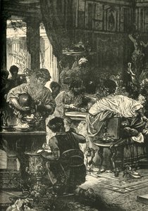 Un banquete romano, 1890 de Unbekannt