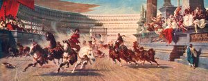 Carrera de carros romanos, El Circo Máximo, siglo XX de Unbekannt