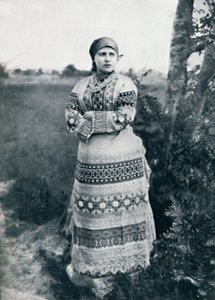 Un campesino ruso con traje, 1912