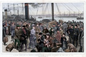 Estudio de la vida en Princes Landing Stage, Liverpool - Destruido por el fuego el 28 de julio de 1874 de Unbekannt