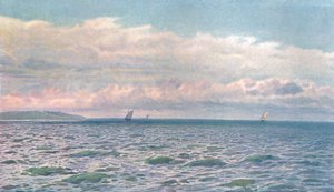 Un día soleado en el Solent, c1900