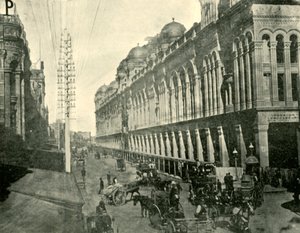 Vista de una calle de Sídney, 1901 de Unbekannt