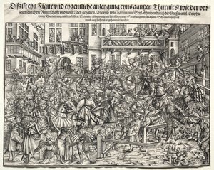 Un torneo, 1500s de Unbekannt