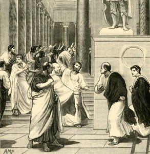 Un tumulto en el Foro de Roma