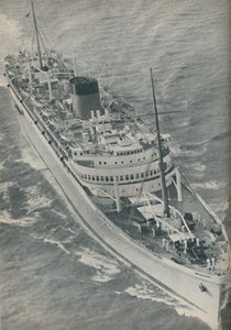 Un motonave de doble hélice, el Stirling Castle construido por Harland y Wolff, 1937 de Unbekannt