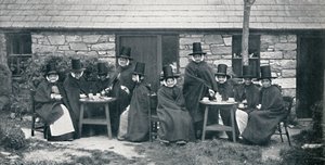 Una fiesta de té galesa, 1912