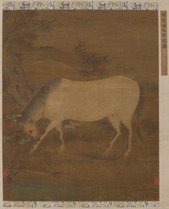 Un caballo blanco, dinastía Ming, siglos XIV-XV de Unbekannt