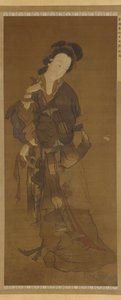 Una mujer y una mariposa, dinastía Ming, siglos XVI-XVII de Unbekannt