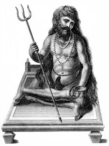Un yogui meditando de Unbekannt