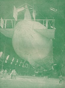 Un zepelín en casa, c1917 1919 de Unbekannt