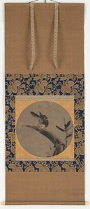 Un pájaro en un tocón de bambú, período Momoyama, 1568-1615 de Unbekannt